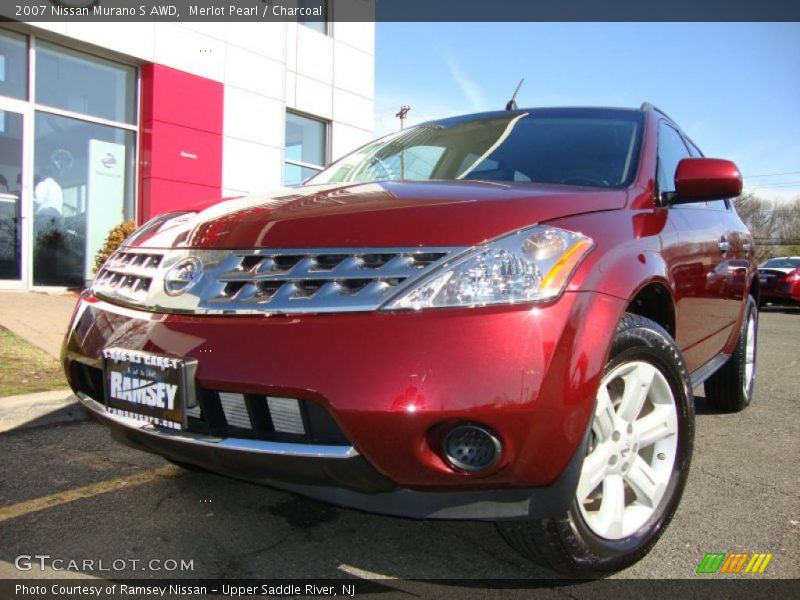 Merlot Pearl / Charcoal 2007 Nissan Murano S AWD