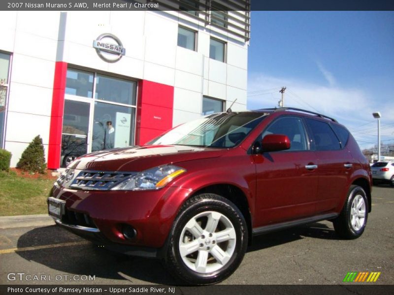 Merlot Pearl / Charcoal 2007 Nissan Murano S AWD