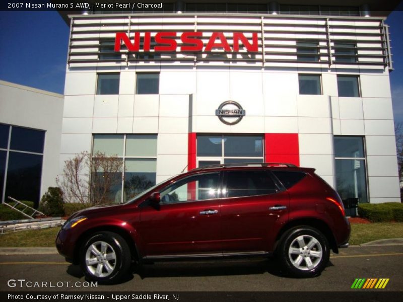 Merlot Pearl / Charcoal 2007 Nissan Murano S AWD