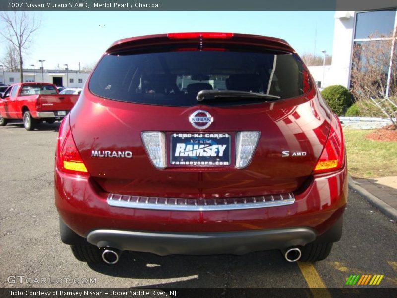 Merlot Pearl / Charcoal 2007 Nissan Murano S AWD