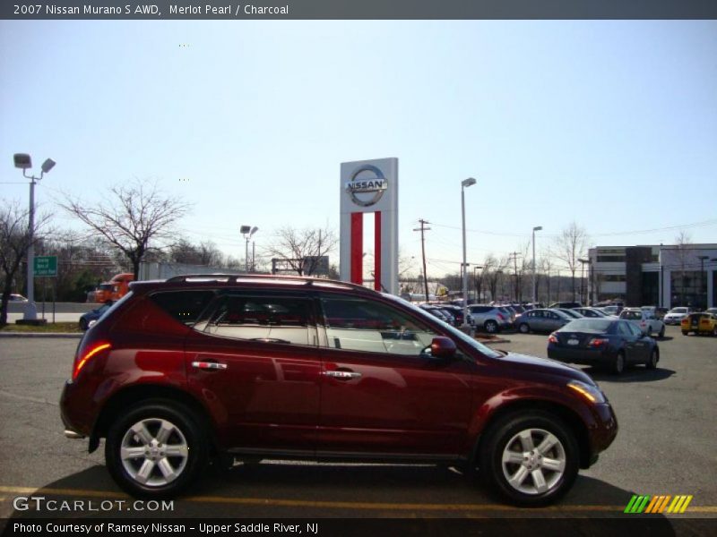 Merlot Pearl / Charcoal 2007 Nissan Murano S AWD