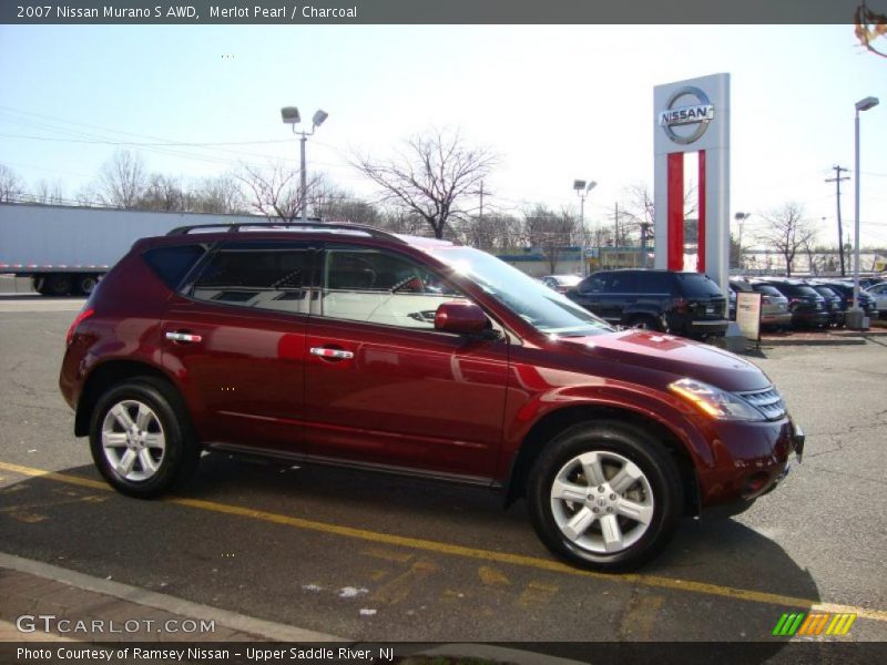 Merlot Pearl / Charcoal 2007 Nissan Murano S AWD