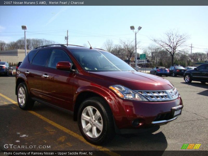 Merlot Pearl / Charcoal 2007 Nissan Murano S AWD