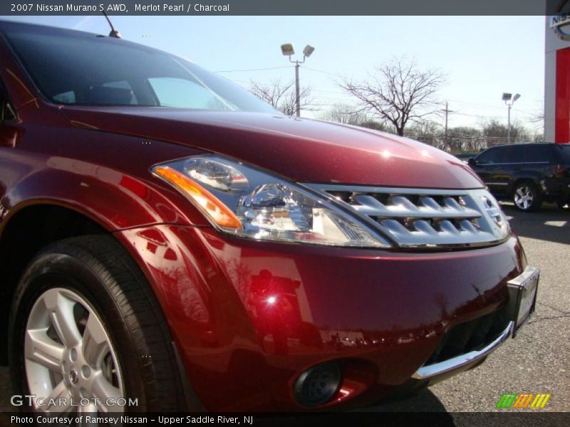 Merlot Pearl / Charcoal 2007 Nissan Murano S AWD