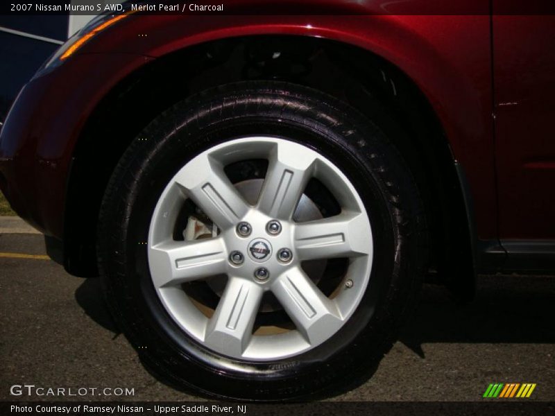Merlot Pearl / Charcoal 2007 Nissan Murano S AWD