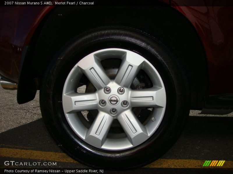 Merlot Pearl / Charcoal 2007 Nissan Murano S AWD