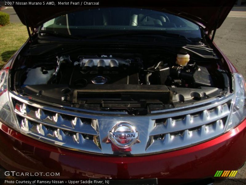 Merlot Pearl / Charcoal 2007 Nissan Murano S AWD