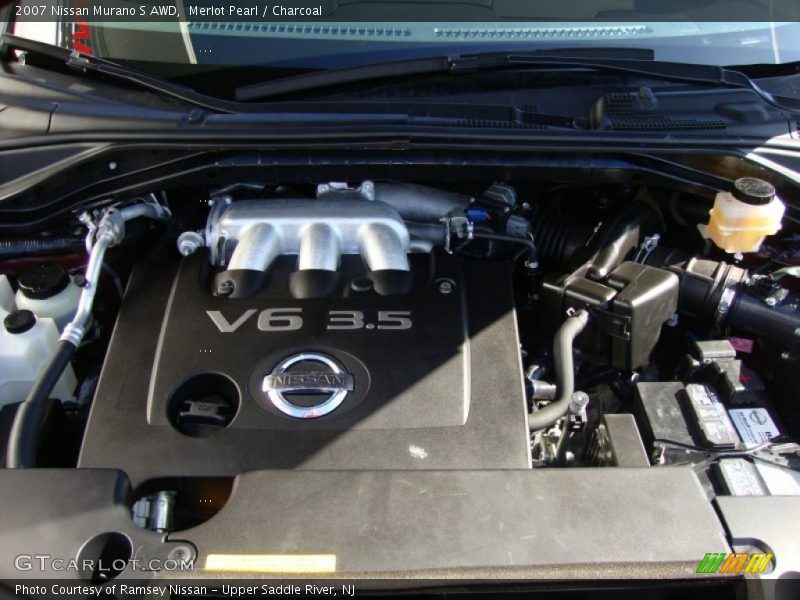Merlot Pearl / Charcoal 2007 Nissan Murano S AWD