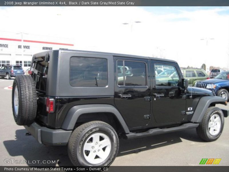 Black / Dark Slate Gray/Med Slate Gray 2008 Jeep Wrangler Unlimited X 4x4