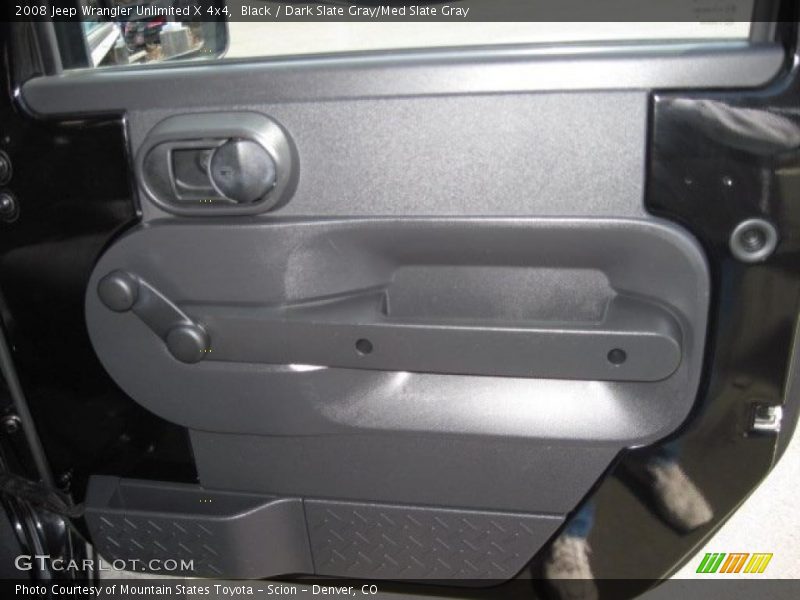 Black / Dark Slate Gray/Med Slate Gray 2008 Jeep Wrangler Unlimited X 4x4