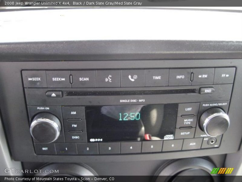 Black / Dark Slate Gray/Med Slate Gray 2008 Jeep Wrangler Unlimited X 4x4