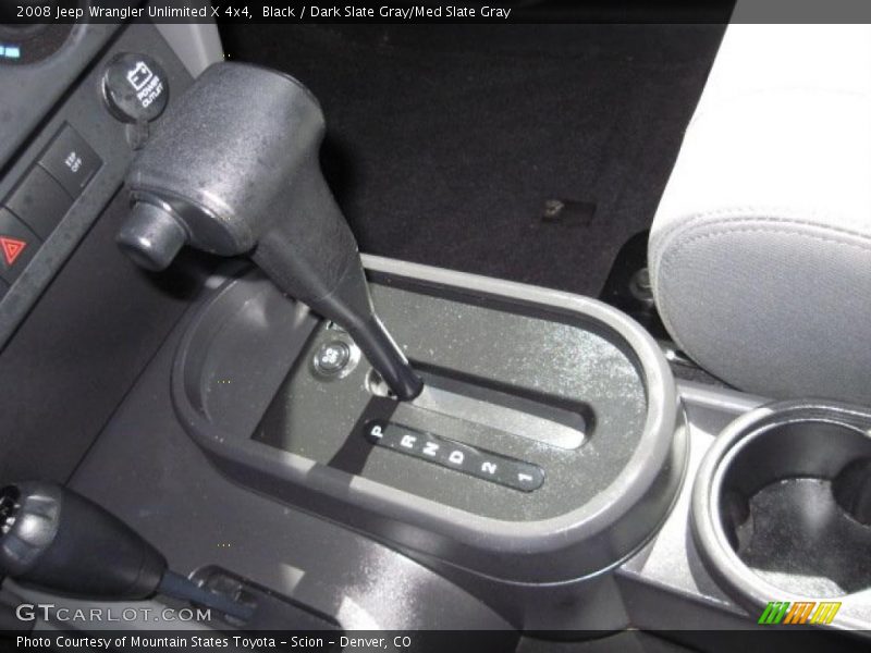 Black / Dark Slate Gray/Med Slate Gray 2008 Jeep Wrangler Unlimited X 4x4