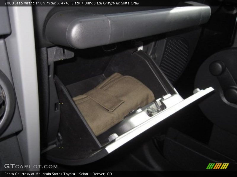 Black / Dark Slate Gray/Med Slate Gray 2008 Jeep Wrangler Unlimited X 4x4