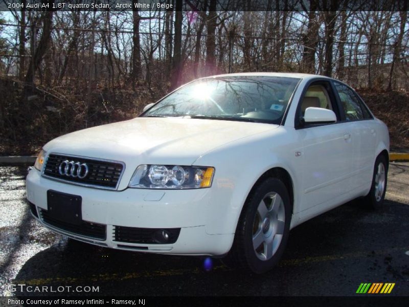 Arctic White / Beige 2004 Audi A4 1.8T quattro Sedan
