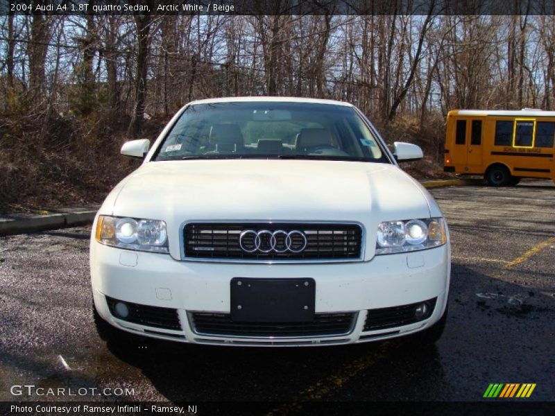 Arctic White / Beige 2004 Audi A4 1.8T quattro Sedan