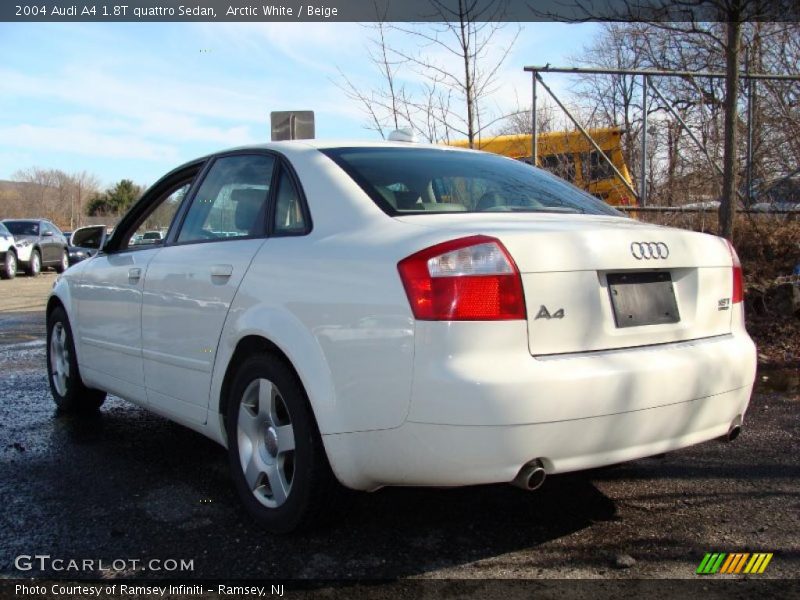 Arctic White / Beige 2004 Audi A4 1.8T quattro Sedan