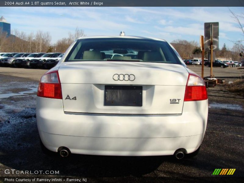 Arctic White / Beige 2004 Audi A4 1.8T quattro Sedan