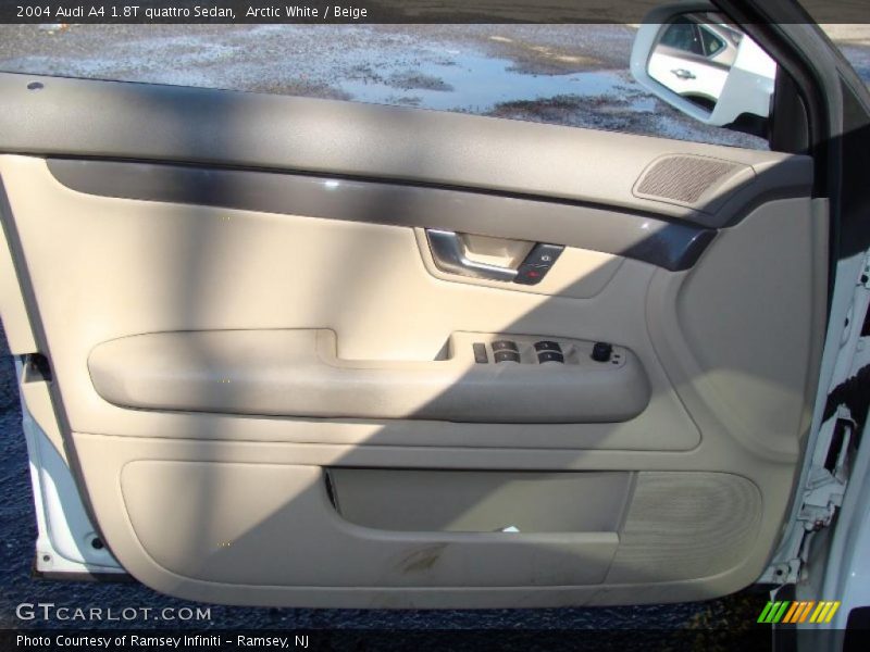 Arctic White / Beige 2004 Audi A4 1.8T quattro Sedan