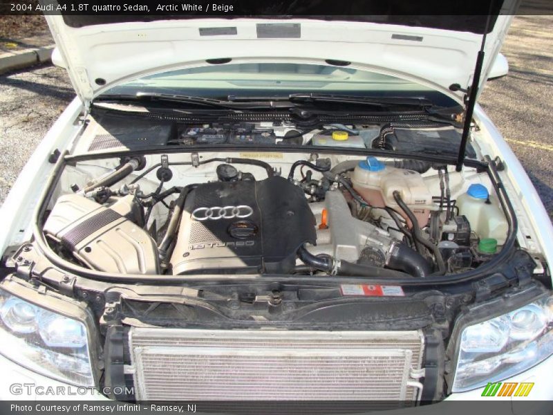Arctic White / Beige 2004 Audi A4 1.8T quattro Sedan
