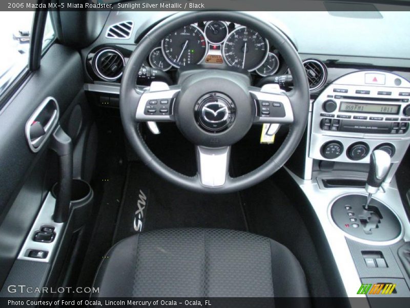 Sunlight Silver Metallic / Black 2006 Mazda MX-5 Miata Roadster