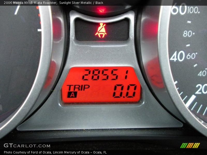 Sunlight Silver Metallic / Black 2006 Mazda MX-5 Miata Roadster