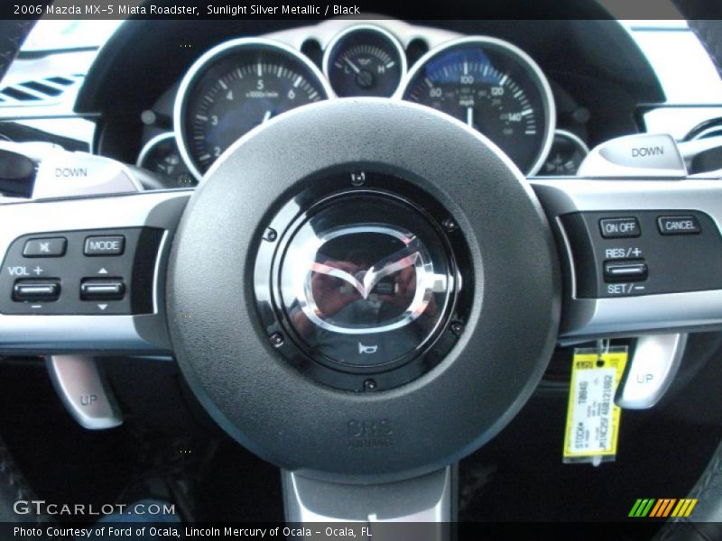 Sunlight Silver Metallic / Black 2006 Mazda MX-5 Miata Roadster