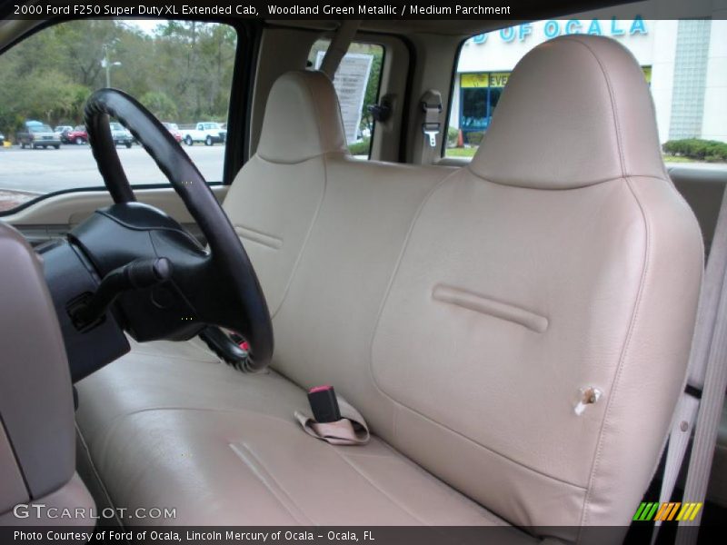 Woodland Green Metallic / Medium Parchment 2000 Ford F250 Super Duty XL Extended Cab