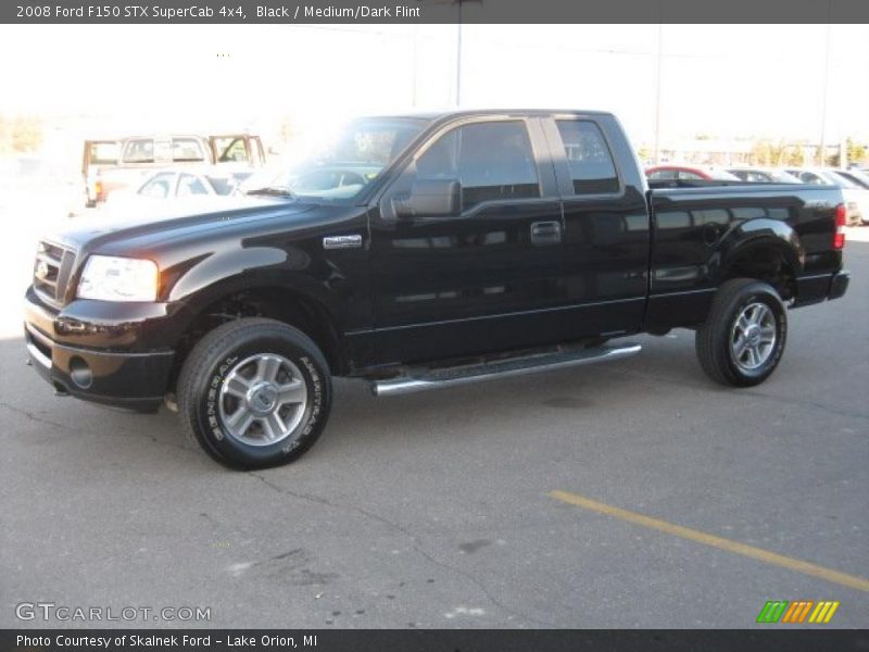 Black / Medium/Dark Flint 2008 Ford F150 STX SuperCab 4x4