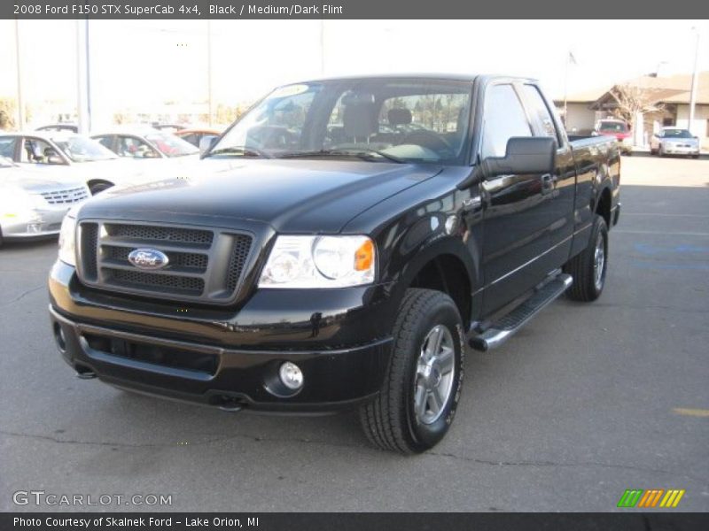 Black / Medium/Dark Flint 2008 Ford F150 STX SuperCab 4x4