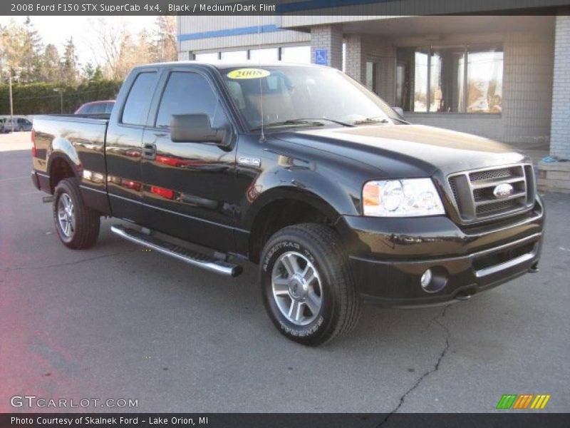 Black / Medium/Dark Flint 2008 Ford F150 STX SuperCab 4x4