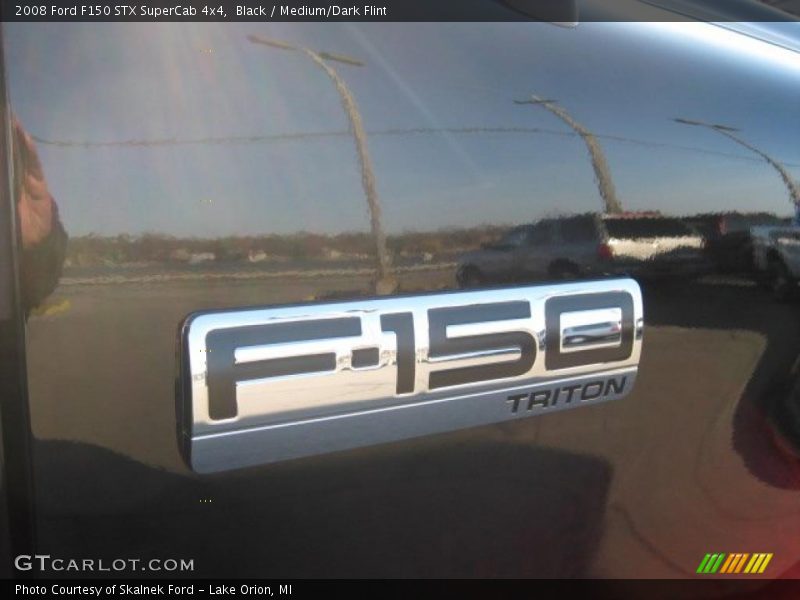 Black / Medium/Dark Flint 2008 Ford F150 STX SuperCab 4x4