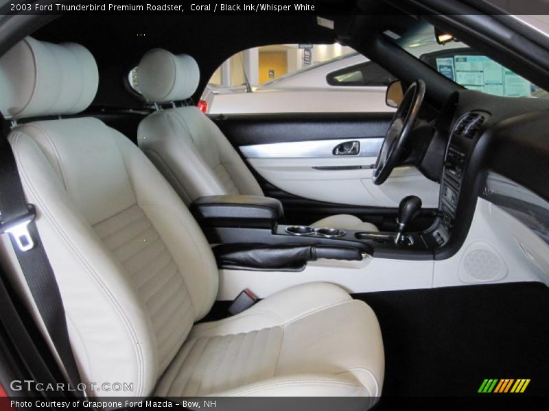 Coral / Black Ink/Whisper White 2003 Ford Thunderbird Premium Roadster