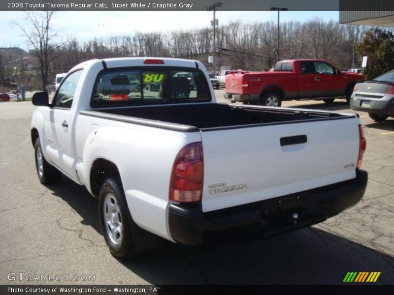 Super White / Graphite Gray 2008 Toyota Tacoma Regular Cab
