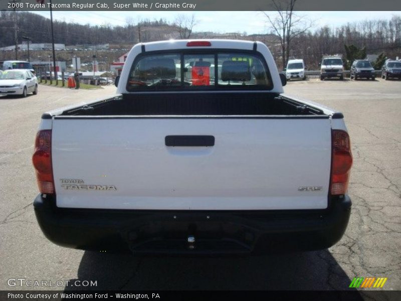 Super White / Graphite Gray 2008 Toyota Tacoma Regular Cab