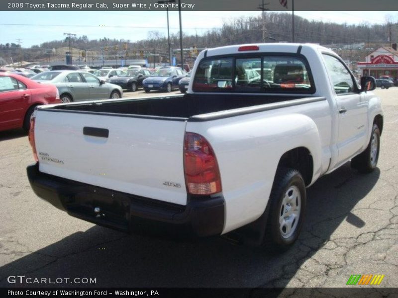 Super White / Graphite Gray 2008 Toyota Tacoma Regular Cab