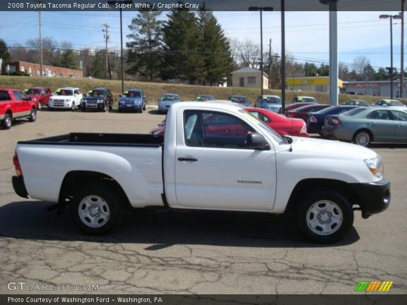 Super White / Graphite Gray 2008 Toyota Tacoma Regular Cab