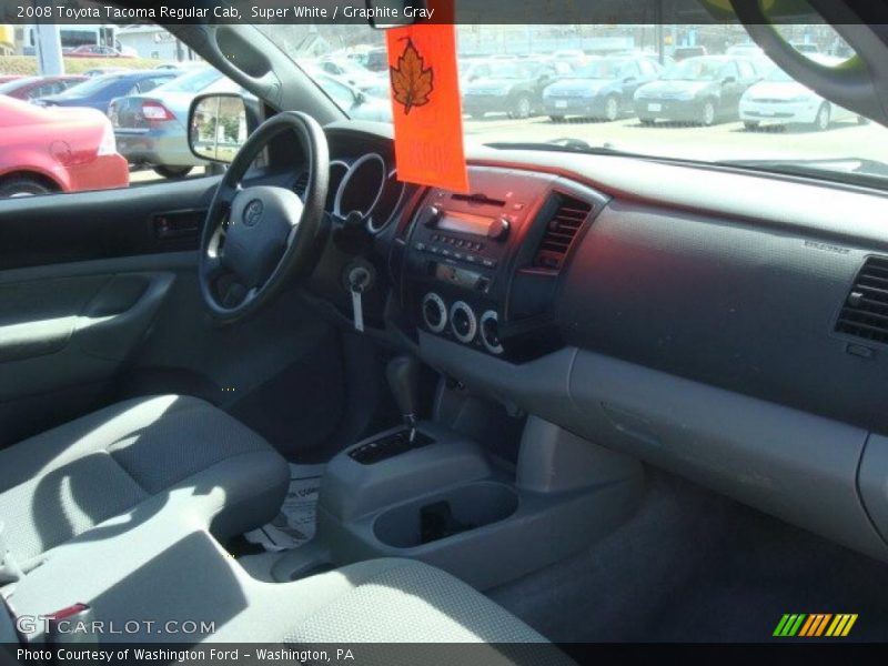 Super White / Graphite Gray 2008 Toyota Tacoma Regular Cab