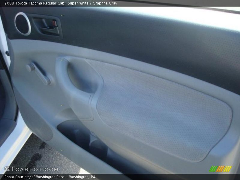 Super White / Graphite Gray 2008 Toyota Tacoma Regular Cab