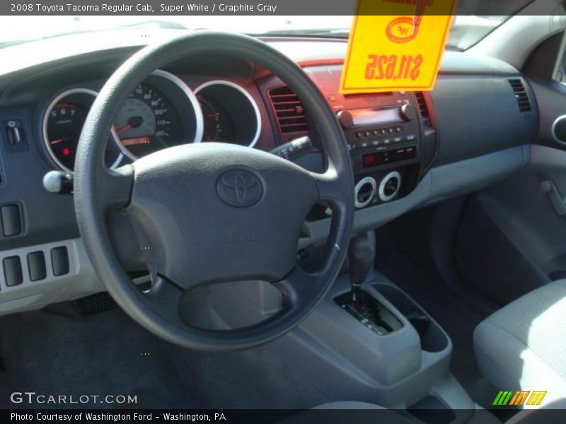 Super White / Graphite Gray 2008 Toyota Tacoma Regular Cab