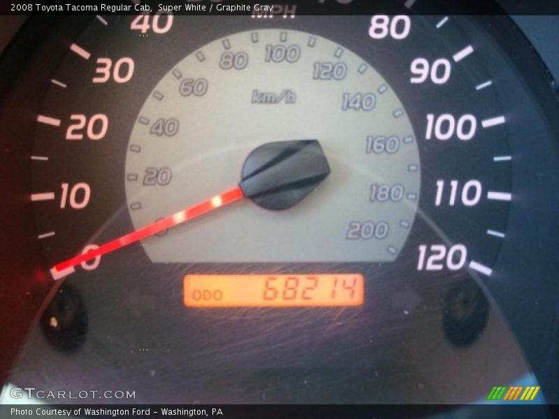 Super White / Graphite Gray 2008 Toyota Tacoma Regular Cab