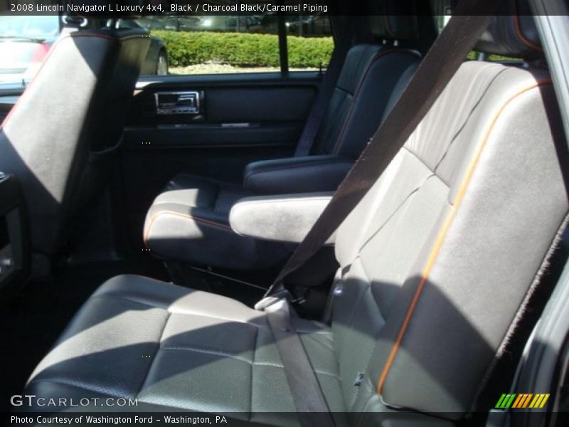 Black / Charcoal Black/Caramel Piping 2008 Lincoln Navigator L Luxury 4x4