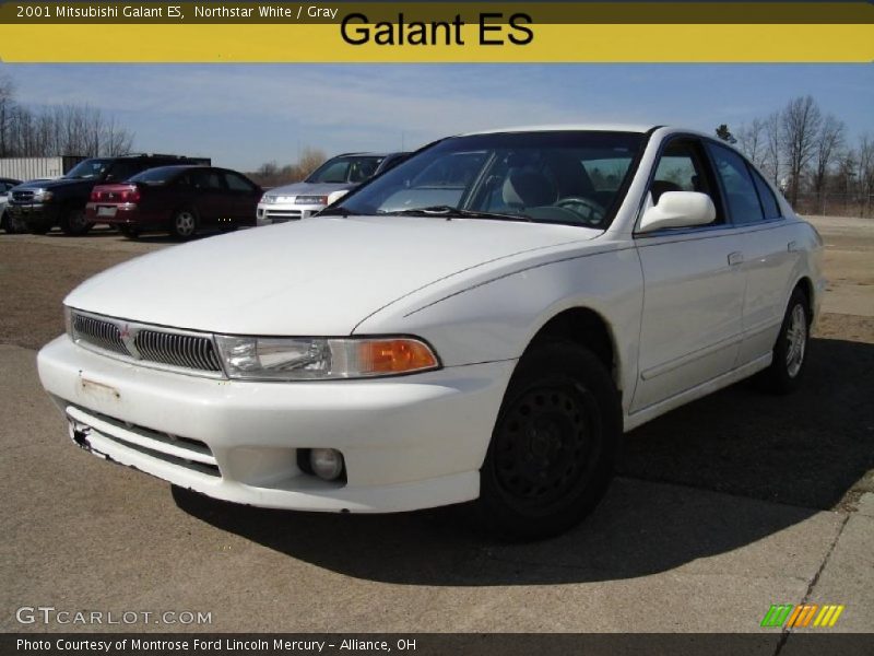 Northstar White / Gray 2001 Mitsubishi Galant ES