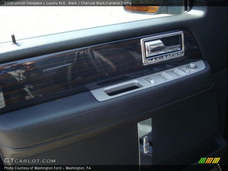 Black / Charcoal Black/Caramel Piping 2008 Lincoln Navigator L Luxury 4x4
