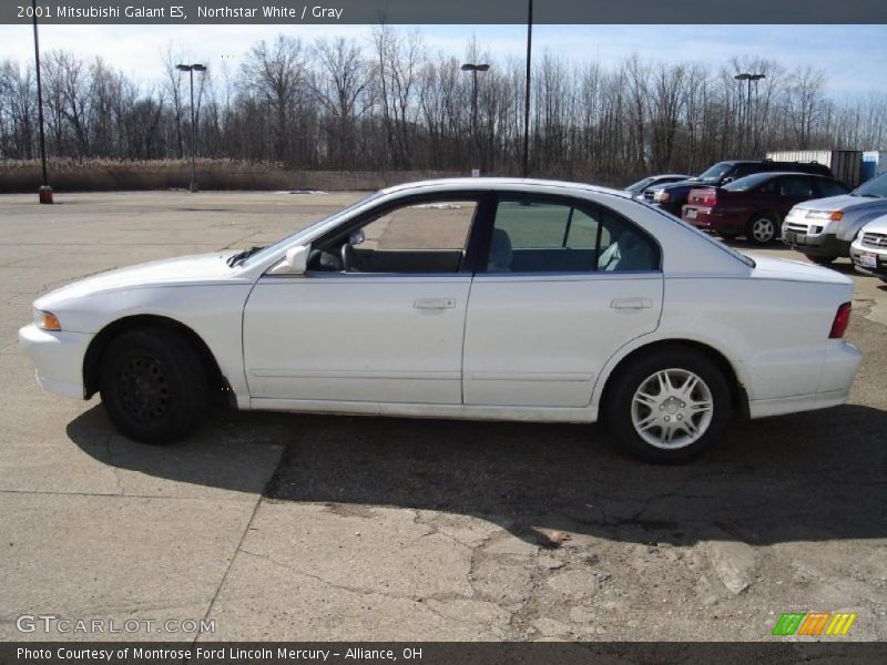 Northstar White / Gray 2001 Mitsubishi Galant ES