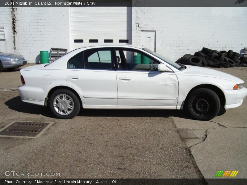 Northstar White / Gray 2001 Mitsubishi Galant ES