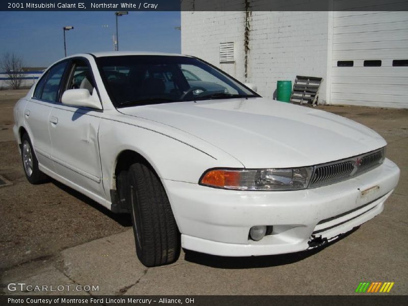 Northstar White / Gray 2001 Mitsubishi Galant ES
