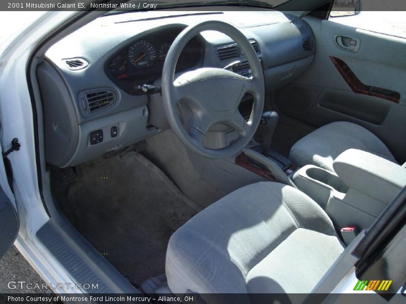 Northstar White / Gray 2001 Mitsubishi Galant ES