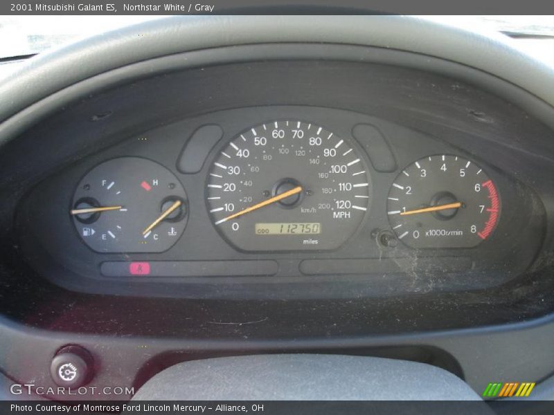 Northstar White / Gray 2001 Mitsubishi Galant ES