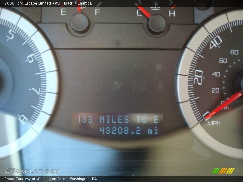 Black / Charcoal 2008 Ford Escape Limited 4WD