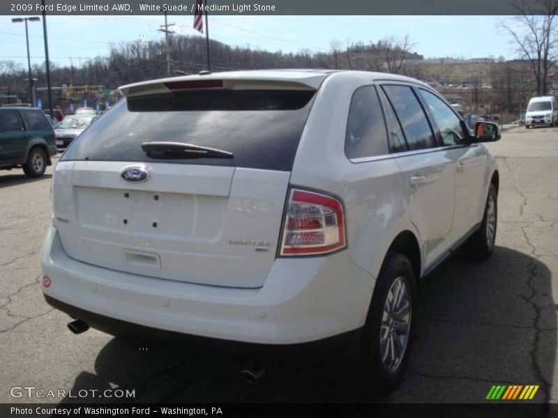 White Suede / Medium Light Stone 2009 Ford Edge Limited AWD